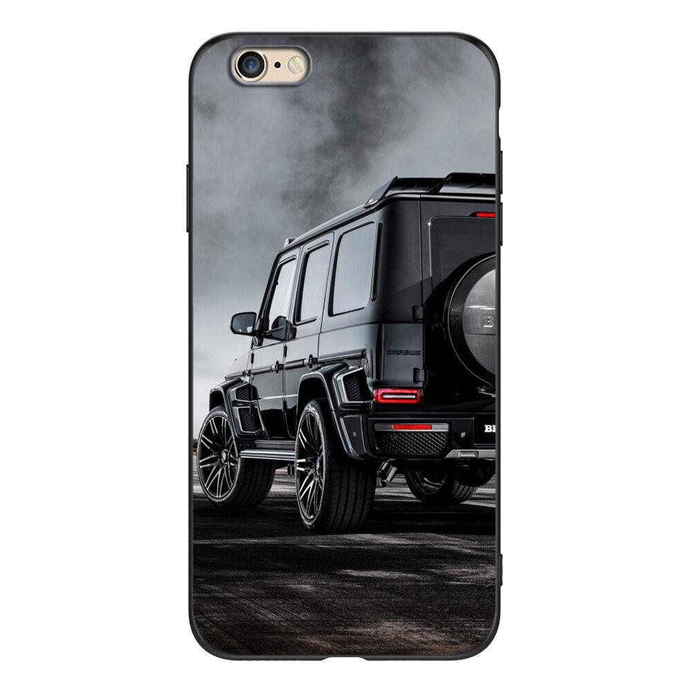 Cute Cover Soft Silicone Print Cars Print Phone Case For Iphone 5s 5 S Se 2016 4.0" Case Phone Cover On  Iphone 6s 6 S Plus Funda Bumper Black Case Sport Race Car