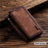 Luxury Magnetic Leather Flip Case For iPhone 14 13 12 Mini 11 Pro SE Card Holder Wallet Stand Cover Leather Wallet Flip Case Cover With Card And Cash Slot 360 Full Body Protection