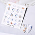 Abstract Lady Face Water Decals Fruit Flower Summer Leopard Alphabet Leaves Nail Stickers Water Black Leaf Sliders Marble Nail Art Stickers Water Transfer Nail Decals Full Wraps Gradient Acrylic Nail Kits for Women Manicure Decoration