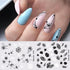 Abstract Lady Face Water Decals Fruit Flower Summer Leopard Alphabet Leaves Nail Stickers Water Black Leaf Sliders Marble Nail Art Stickers Water Transfer Nail Decals Full Wraps Gradient Acrylic Nail Kits for Women Manicure Decoration