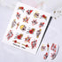 Abstract Lady Face Water Decals Fruit Flower Summer Leopard Alphabet Leaves Nail Stickers Water Black Leaf Sliders Marble Nail Art Stickers Water Transfer Nail Decals Full Wraps Gradient Acrylic Nail Kits for Women Manicure Decoration