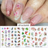 Abstract Lady Face Water Decals Fruit Flower Summer Leopard Alphabet Leaves Nail Stickers Water Black Leaf Sliders Marble Nail Art Stickers Water Transfer Nail Decals Full Wraps Gradient Acrylic Nail Kits for Women Manicure Decoration