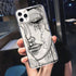 Abstract Soft Unique Silicon Phone Case For iPhone 14 13 Pro Max 12 Pro Luxury Clear Transparent Charming Silicone Protective Lightweight Ultra Thin Cover Pattern Printed  Back Cover