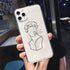 Abstract Soft Unique Silicon Phone Case For iPhone 14 13 Pro Max 12 Pro Luxury Clear Transparent Charming Silicone Protective Lightweight Ultra Thin Cover Pattern Printed  Back Cover