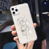 Abstract Soft Unique Silicon Phone Case For iPhone 14 13 Pro Max 12 Pro Luxury Clear Transparent Charming Silicone Protective Lightweight Ultra Thin Cover Pattern Printed  Back Cover