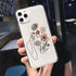 Abstract Soft Unique Silicon Phone Case For iPhone 14 13 Pro Max 12 Pro Luxury Clear Transparent Charming Silicone Protective Lightweight Ultra Thin Cover Pattern Printed  Back Cover