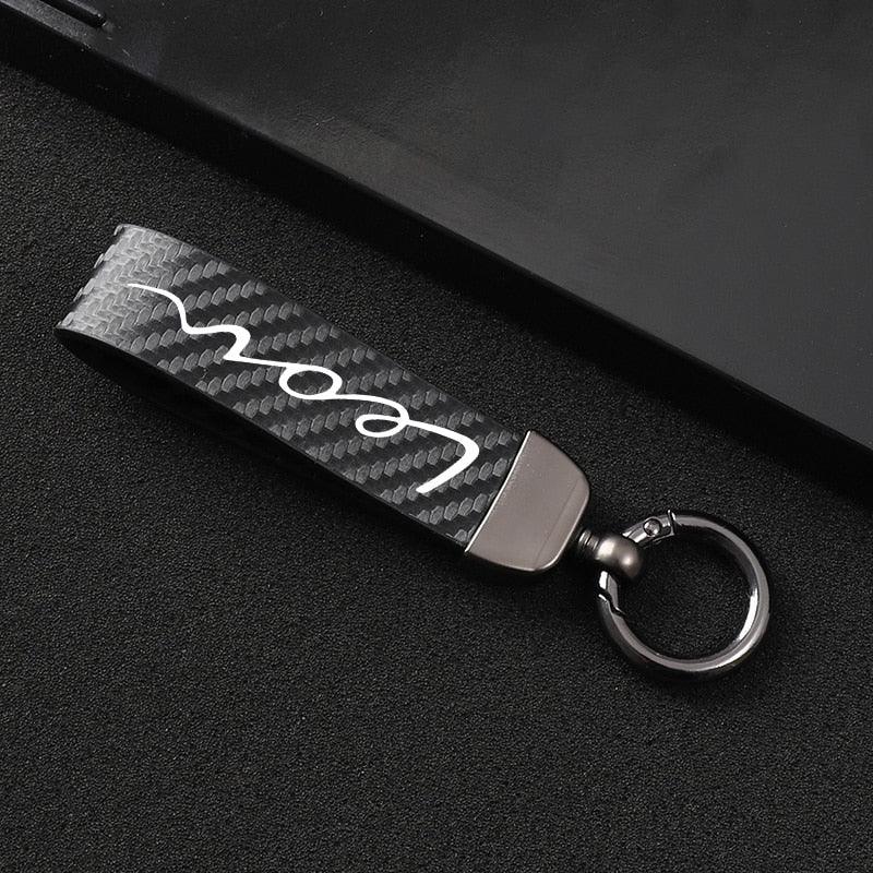 Accessories High-Grade Leather Car Key Chain 360 Degree Rotating Horseshoe Key Ring Genuine Leather Keychains Holder for Men Women Detachable Key Chain