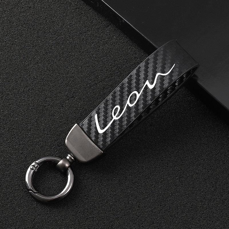 Accessories High-Grade Leather Car Key Chain 360 Degree Rotating Horseshoe Key Ring Genuine Leather Keychains Holder for Men Women Detachable Key Chain