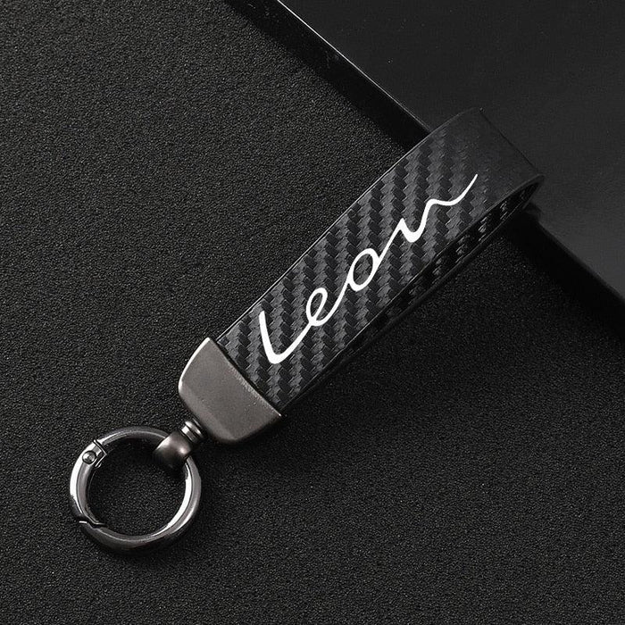 Accessories High-Grade Leather Car Key Chain 360 Degree Rotating Horseshoe Key Ring Genuine Leather Keychains Holder for Men Women Detachable Key Chain