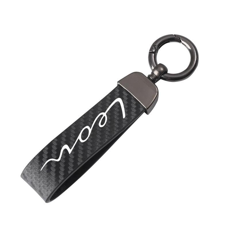 Accessories High-Grade Leather Car Key Chain 360 Degree Rotating Horseshoe Key Ring Genuine Leather Keychains Holder for Men Women Detachable Key Chain