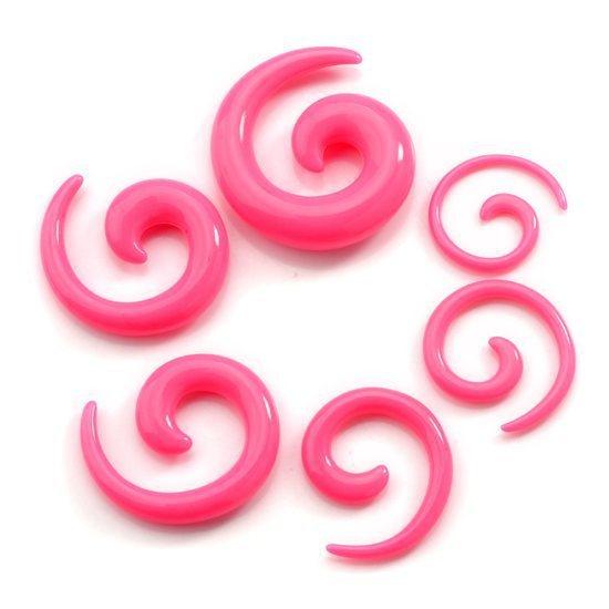 Acrylic Spiral Ear Plug Stretching Tapers Body Jewelry Acrylic Ear Tapers Ear Stretching Tapers Earring Gauge Fake Ear Expander Tunnel Kit Stainless Steel Silver Spiral Taper Expander Piercing Jewelry Ear Stretching