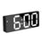 Acrylic/Mirror Alarm Clock LED Digital Clock Voice Control Snooze Time Temperature Display Night Mode Digital Alarm Clock, LED Bedside Clock with 6-Level Brightness Dual Alarm Adjustable Volume with 3 Alarm Sound Alarm Clock for Bedroom Office