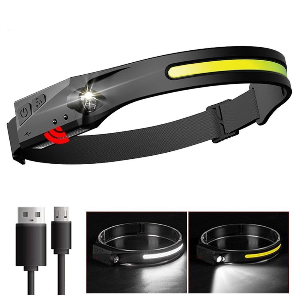 Adjustable Rechargeable LED Induction USB Headlamp Lightweight Head Lamp Head Torch 5 Lighting Modes Flashlight For Camping Hiking Running Outdoor Adults Kids - STEVVEX Lamp - 200, Flashlight, Gadget, Headlamp, Headlight, lamp, LED Headlight, Lightweight Flashlight, Lightweight Headlamp, Lightweight Headlight, Lightweight Torchlight, Rechargeable Flashlight, Rechargeable Headlamp, Rechargeable Headlight, Rechargeable Torchlight - Stevvex.com