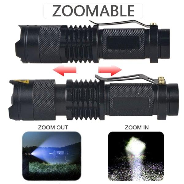 Adjustable Rechargeable Water Resistant Super Bright Mini Handheld Flashlights LED Zoomable Flashlight For Camping Fishing Bicycle Light Kids Indoor Outdoor Hiking - STEVVEX Lamp - 200, Adjustable Flashlight, Adjustable Headlight, Adjustable Headtorch, Adjustable Torchlight, Bright Flashlight, Flashlight, Gadget, Headlamp, Headlight, LED Light, Torchlight, Zoomable Flashlight, Zoomable Headlamp, Zoomable Headlight, Zoomable Torchlight - Stevvex.com