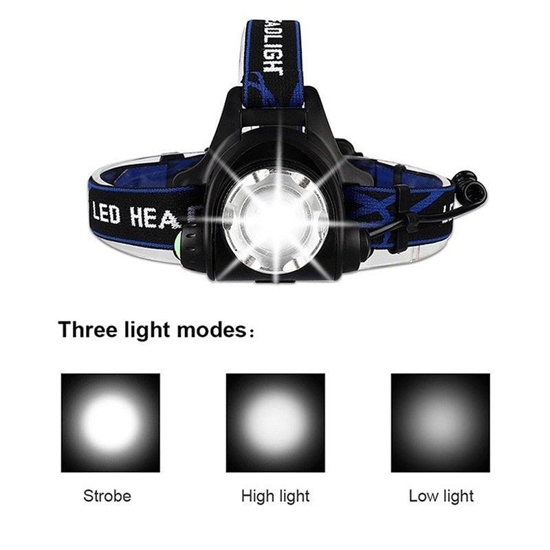 Adjustable Rechargeable Waterproof Brightest Zoomable LED Lightweight Hands Free Headlamp High Power For Adult Hunting Camping Running Hiking Riding Fishing Rechargeable T6 Chip Headlight - STEVVEX Lamp - 200, Flashlight, Gadget, Headlamp, Headlight, Headtorch, lamp, LED Flashlight, LED Headlamp, LED Headlight, LED Headtorch, Rechargeable, Waterproof, Waterproof Headlamp, Zoomable, Zoomable Flashlight, Zoomable Headlamp, Zoomable Headlight, Zoomable Headtorch - Stevvex.com