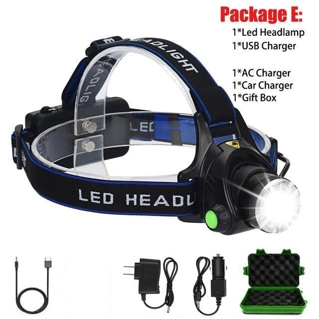 Adjustable Rechargeable Waterproof Brightest Zoomable LED Lightweight Hands Free Headlamp High Power For Adult Hunting Camping Running Hiking Riding Fishing Rechargeable T6 Chip Headlight - STEVVEX Lamp - 200, Flashlight, Gadget, Headlamp, Headlight, Headtorch, lamp, LED Flashlight, LED Headlamp, LED Headlight, LED Headtorch, Rechargeable, Waterproof, Waterproof Headlamp, Zoomable, Zoomable Flashlight, Zoomable Headlamp, Zoomable Headlight, Zoomable Headtorch - Stevvex.com