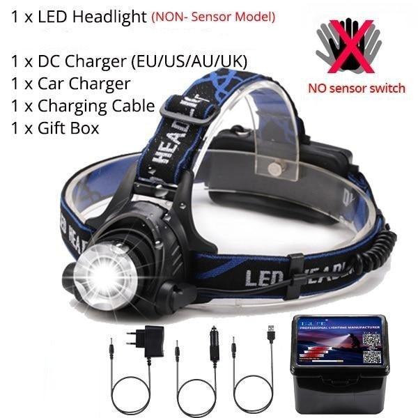 Adjustable USB Rechargeable IR Sensor Super Bright Headlight Battery For Long Working Time LED Headlamp Fishing Waterproof Head Light Lamp Perfect For Running Camping - STEVVEX Lamp - 200, Flashlight, Gadget, Headlamp, Headlight, lamp, LED Headlamp, Rechargeable Flashlight, Rechargeable Headlamp, Rechargeable Headlight, Rechargeable Headtorch, Rechargeable Torchlight, Waterproof Headlamp, Waterproof Headlight, Waterproof Torchlight - Stevvex.com