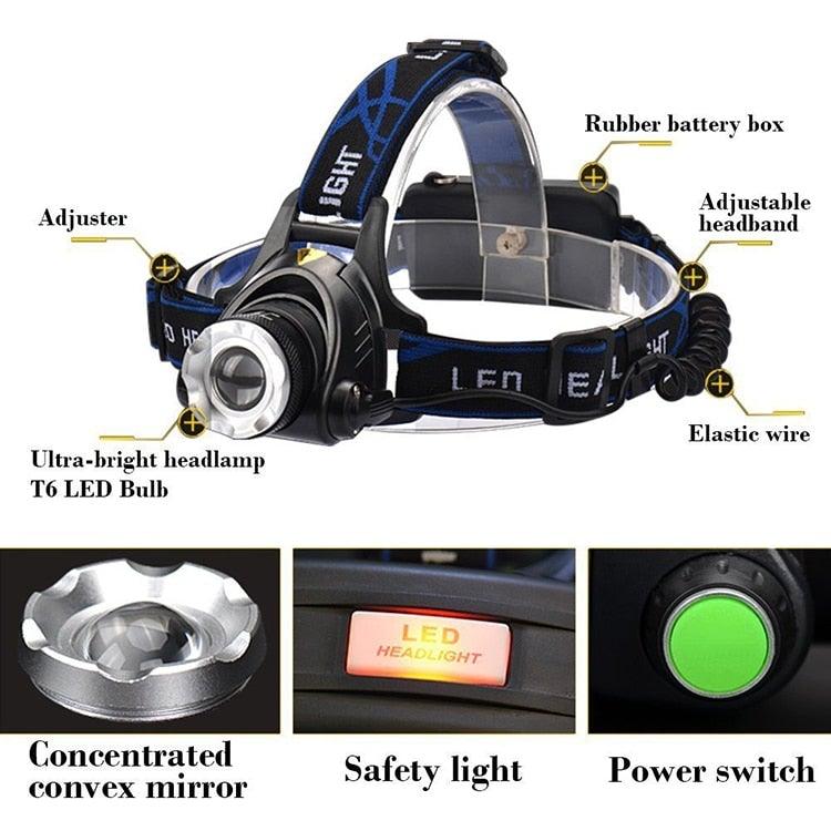 Adjustable USB Rechargeable IR Sensor Super Bright Headlight Battery For Long Working Time LED Headlamp Fishing Waterproof Head Light Lamp Perfect For Running Camping - STEVVEX Lamp - 200, Flashlight, Gadget, Headlamp, Headlight, lamp, LED Headlamp, Rechargeable Flashlight, Rechargeable Headlamp, Rechargeable Headlight, Rechargeable Headtorch, Rechargeable Torchlight, Waterproof Headlamp, Waterproof Headlight, Waterproof Torchlight - Stevvex.com