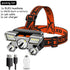 Adjustable USB Rechargeable Torch Lamp Built-in Battery 5 Led Strong Headlight Waterproof Rechargeable Super Bright Head-Mounted Flashlight For Outdoor Night Camping - STEVVEX Lamp - 200, Flashlight, Gadget, Headlamp, Headlight, Headtorch, lamp, Rechargeable Flashlight, Rechargeable Headlamp, Rechargeable Headlight, Rechargeable Torchlight, Waterproof Flashlight, Waterproof Headlamp, Waterproof Headlight, Waterproof Torchlight - Stevvex.com