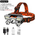 Adjustable USB Rechargeable Torch Lamp Built-in Battery 5 Led Strong Headlight Waterproof Rechargeable Super Bright Head-Mounted Flashlight For Outdoor Night Camping - STEVVEX Lamp - 200, Flashlight, Gadget, Headlamp, Headlight, Headtorch, lamp, Rechargeable Flashlight, Rechargeable Headlamp, Rechargeable Headlight, Rechargeable Torchlight, Waterproof Flashlight, Waterproof Headlamp, Waterproof Headlight, Waterproof Torchlight - Stevvex.com