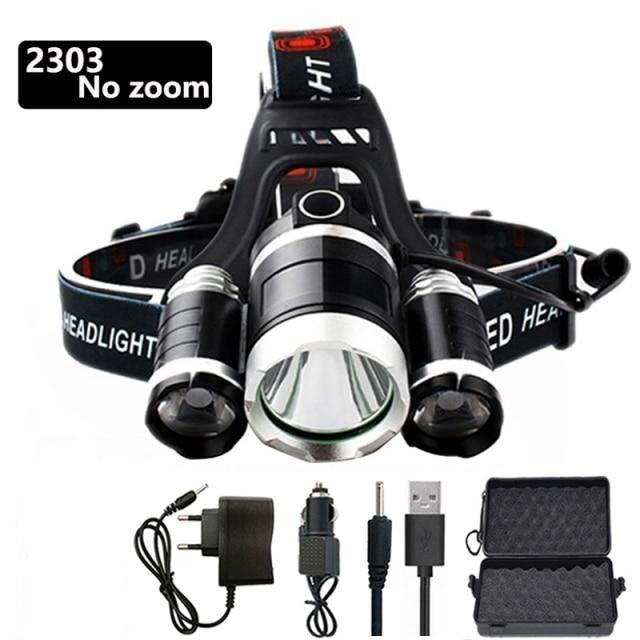 Adjustable Zoomable Headlamp Ultra Bright Rechargeable LED Bright High Lumen Head Lights Head Lamp Waterproof Flashlight For Outdoor Cmaping Fishing Hiking Biking Fishing Headlamp Running Headlamp - STEVVEX Lamp - 200, Flashlight, Headlamp, Headlight, lamp, LED Headlight, Rechargeable Flashlight, Rechargeable Headlamp, Rechargeable Headlight, Rechargeable Torchlight, Torchlight, Zoomable Flashlight, Zoomable Headlamp, Zoomable Headlight, Zoomable Torchlight - Stevvex.com