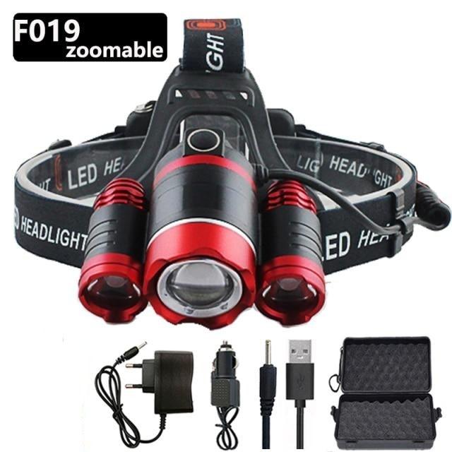 Adjustable Zoomable Headlamp Ultra Bright Rechargeable LED Bright High Lumen Head Lights Head Lamp Waterproof Flashlight For Outdoor Cmaping Fishing Hiking Biking Fishing Headlamp Running Headlamp - STEVVEX Lamp - 200, Flashlight, Headlamp, Headlight, lamp, LED Headlight, Rechargeable Flashlight, Rechargeable Headlamp, Rechargeable Headlight, Rechargeable Torchlight, Torchlight, Zoomable Flashlight, Zoomable Headlamp, Zoomable Headlight, Zoomable Torchlight - Stevvex.com