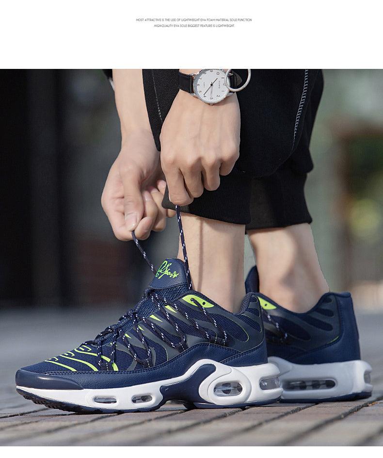 Air Cushion Mans Sport Running Shoes Breathable Sneakers Summer Tennis Outdoor Training Racing Lightweight Running Gym Sneakers Jogging Walking Mens Sneakers