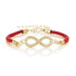 Alphanumeric 8 Infinite Weaving Bracelet Lucky Red Rope Line Bracelet Jewelry Braided Lightweight Rope Bangle Wrist Adjustable Chain Matching Relationship Bracelets For Girlfriend Women