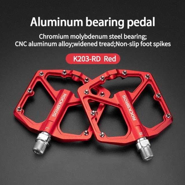 Aluminum Alloy Bicycle Pedals Road Anti-Slip Ultralight Sealed Bearing One-Piece Molding Anti-Oxidation Bike Pedals Mountain Bike Pedals Flat Pedals Nylon Fiber Bicycle Platform Pedals For Road Mountain