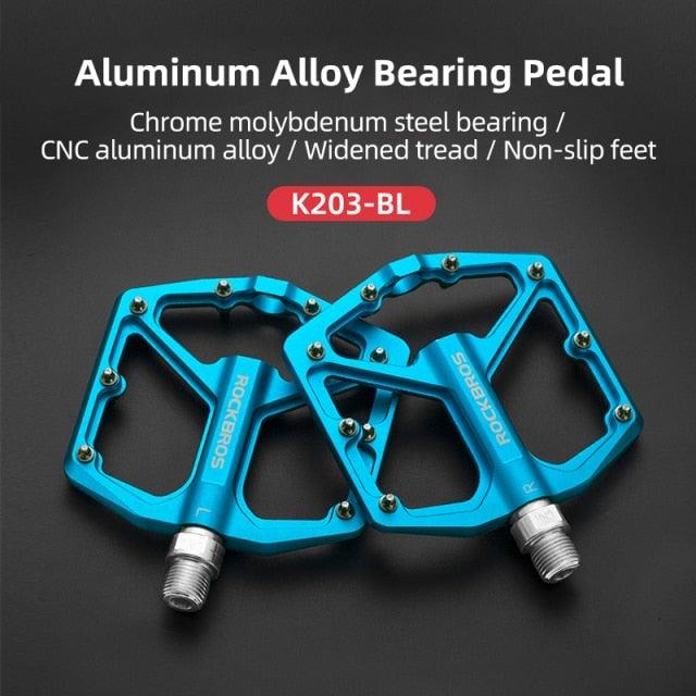 Aluminum Alloy Bicycle Pedals Road Anti-Slip Ultralight Sealed Bearing One-Piece Molding Anti-Oxidation Bike Pedals Mountain Bike Pedals Flat Pedals Nylon Fiber Bicycle Platform Pedals For Road Mountain