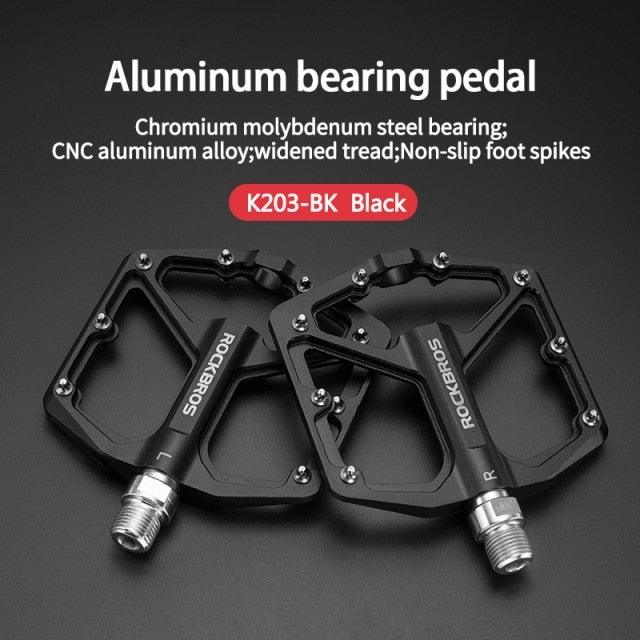 Aluminum Alloy Bicycle Pedals Road Anti-Slip Ultralight Sealed Bearing One-Piece Molding Anti-Oxidation Bike Pedals Mountain Bike Pedals Flat Pedals Nylon Fiber Bicycle Platform Pedals For Road Mountain