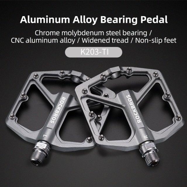 Aluminum Alloy Bicycle Pedals Road Anti-Slip Ultralight Sealed Bearing One-Piece Molding Anti-Oxidation Bike Pedals Mountain Bike Pedals Flat Pedals Nylon Fiber Bicycle Platform Pedals For Road Mountain