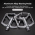 Aluminum Alloy Bicycle Pedals Road Anti-Slip Ultralight Sealed Bearing One-Piece Molding Anti-Oxidation Bike Pedals Mountain Bike Pedals Flat Pedals Nylon Fiber Bicycle Platform Pedals For Road Mountain