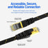 CAT7 Ethernet Cable 10G 600MHz Shielded Flat RJ45 Internet Network Patch Cord Fast LAN Wire Network Gold Plated Lead Polyester Braided For Gaming - STEVVEX Cable - 220, cable, cable connector, cable for PC, CAT7 Ethernet Cable, Connector PC, Ethernet LAN Cable, Fast LAN Wire Network, Flat RJ45 Internet Network, LAN Cable, LAN Connector PC, LAN Network, LAN Network Cable, Network Ethernet LAN Cable, Network LAN Cable, RJ45 Internet Network - Stevvex.com