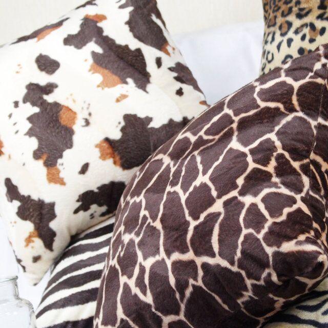 Animal Pillow Covers Zebra Deer Tiger Leopard Pattern Plush Pillow Case Custom Bed Chair Home Decor Cushion Covers