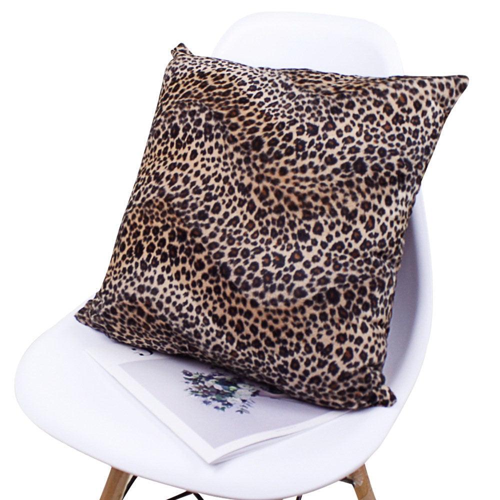 Animal Pillow Covers Zebra Deer Tiger Leopard Pattern Plush Pillow Case Custom Bed Chair Home Decor Cushion Covers