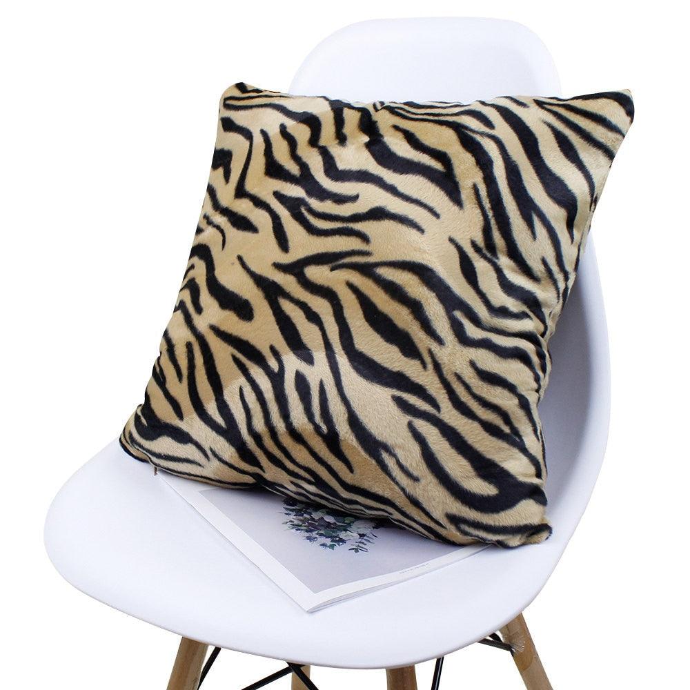 Animal Pillow Covers Zebra Deer Tiger Leopard Pattern Plush Pillow Case Custom Bed Chair Home Decor Cushion Covers