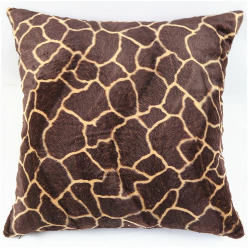 Animal Pillow Covers Zebra Deer Tiger Leopard Pattern Plush Pillow Case Custom Bed Chair Home Decor Cushion Covers