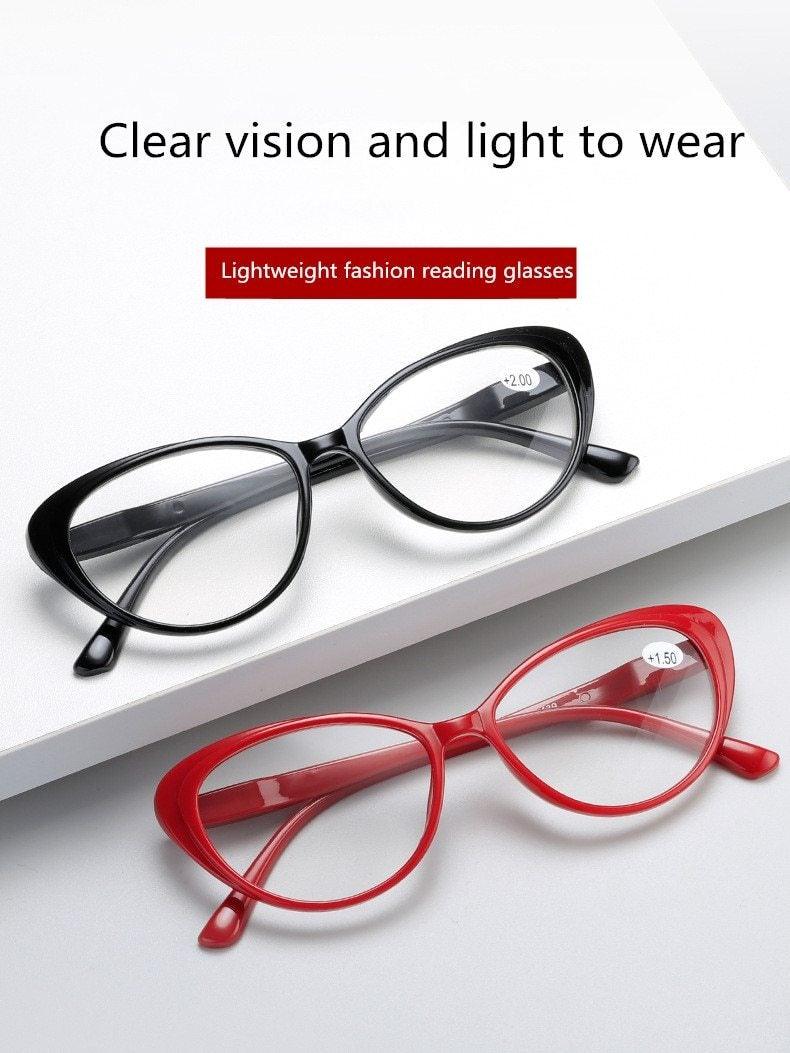 Anti-blue Light Coated Lenses Luxury Red Black Fashion Cat Eye Glasses For  Women Reading Glasses & Men Computer Cateye Blue Light Blocking Reading Glasses