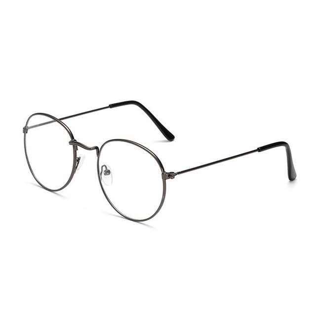 Anti Blue Light Glasses Computer Goggles Eye Protection For Men And Women Fashion Round Anti Blue Light Eyeglasses Reading Glasses Metal Spectacles For Men Women Eyewear Eyeglasses Frame Diopter 0 To 4.0