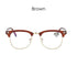 Anti Blue Light Half Frame Reading Glasses For  Women And  Men Anti Eye strain  Fashion Classic Style Retro Eyeglasses New Eyewear Simple Modern Design  Everyday Sunglasses For Men