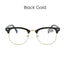 Anti Blue Light Half Frame Reading Glasses For  Women And  Men Anti Eye strain  Fashion Classic Style Retro Eyeglasses New Eyewear Simple Modern Design  Everyday Sunglasses For Men