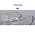 Anti-Blue Light Reading Glasses Ultralight Style Memory Titanium Rimless Reading Glasses For Men & Women Presbyopic  Eyeglasses For Everyday Use New Attractive Style