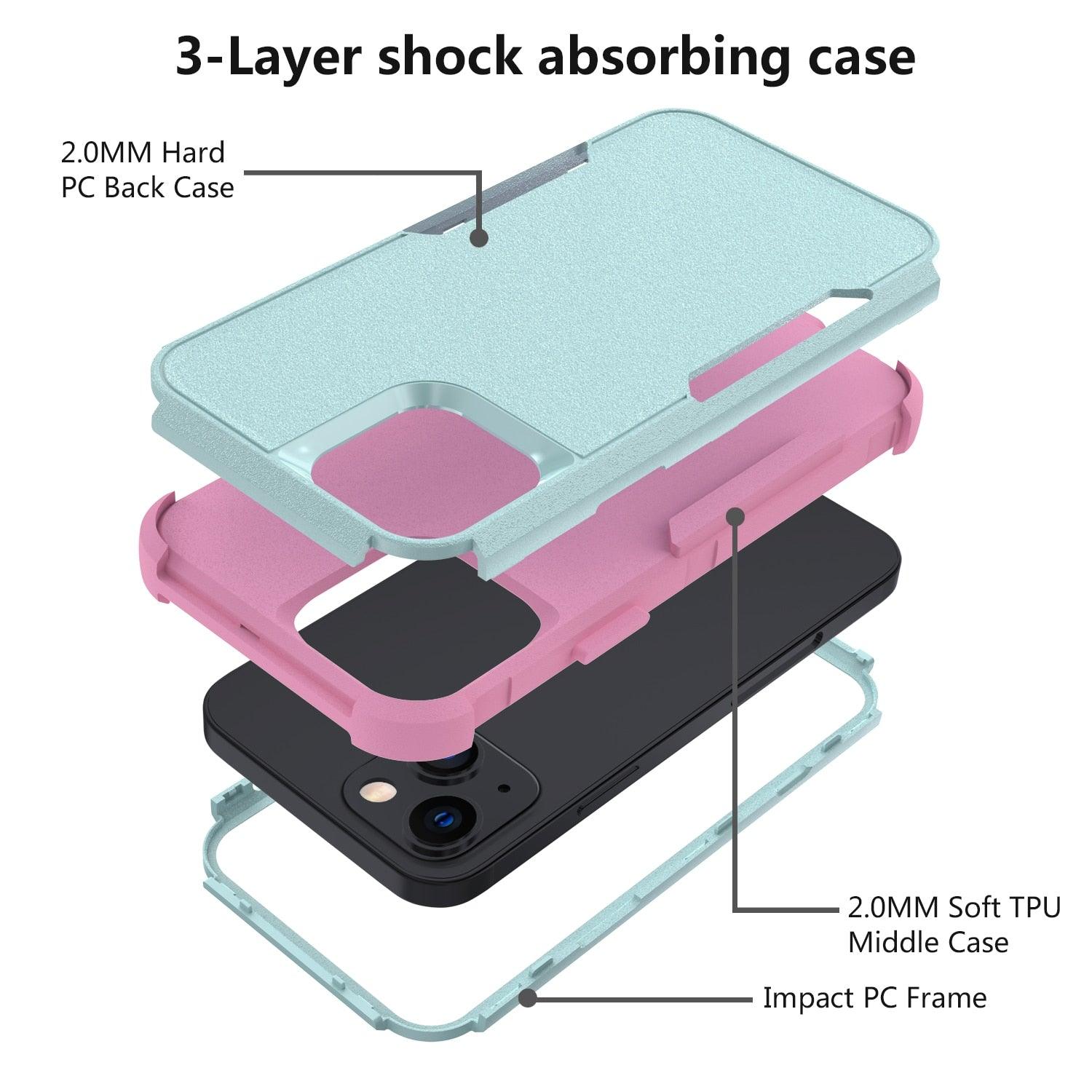 Anti-Drop Protective Case Bumper Case Protective Cover For iPhone 11 Pro Max Case Armor Hard Shockproof Phone Cover For iPhone  7 8 Plus X XR