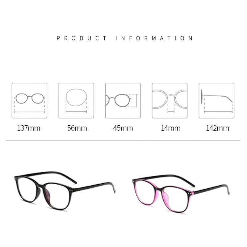 Anti Eye Strain Attractive Anti Blue Light Computer Reading Glasses For Women & Men Round New Reading Presbyopic Attractive Glasses For Men And Women