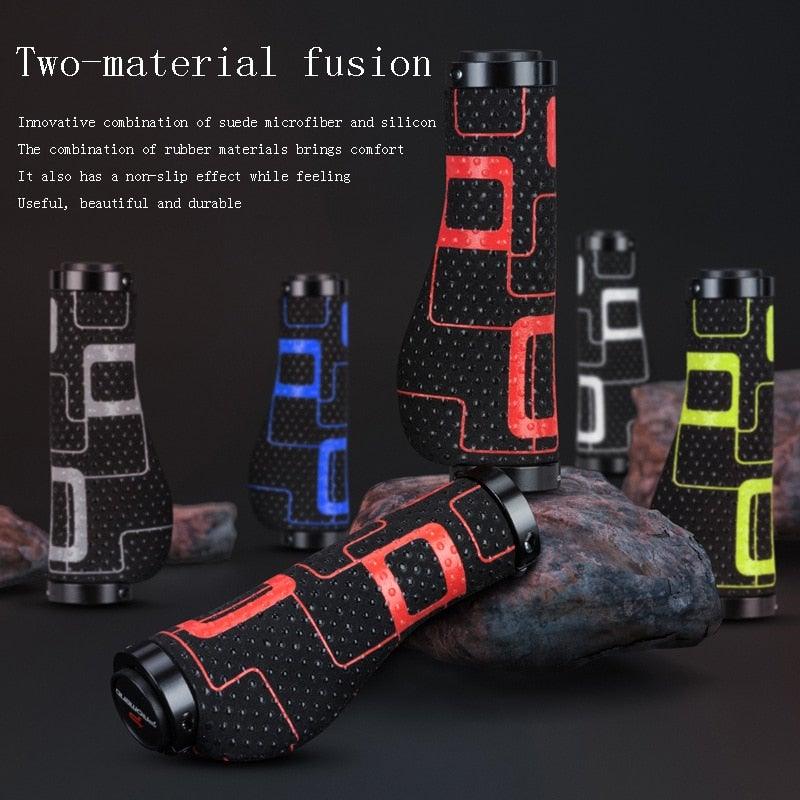 Anti-Slip Handle Bicycle Grips Cuffs Handles For Bicycle Handlebar On The Bike Grips New Generation Bike Handlebar Grip Soft Gel Inserts Shock Resistance Ergonomics Comfort Design