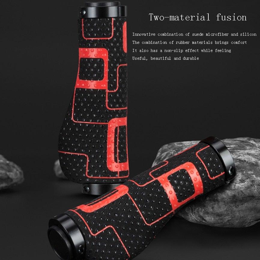 Anti-Slip Handle Bicycle Grips Cuffs Handles For Bicycle Handlebar On The Bike Grips New Generation Bike Handlebar Grip Soft Gel Inserts Shock Resistance Ergonomics Comfort Design