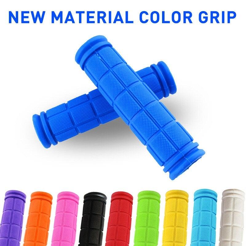 Anti Slip Mountain Road Cycling Bike Bicycle Handlebar Cover Grips Smooth Soft Rubber Non-slip Handle Grip Lock Bar Bike Handlebar Grips Non-Slip Rubber Mushroom Bicycle Grips Perfect For Scooter Cruiser Tricycle