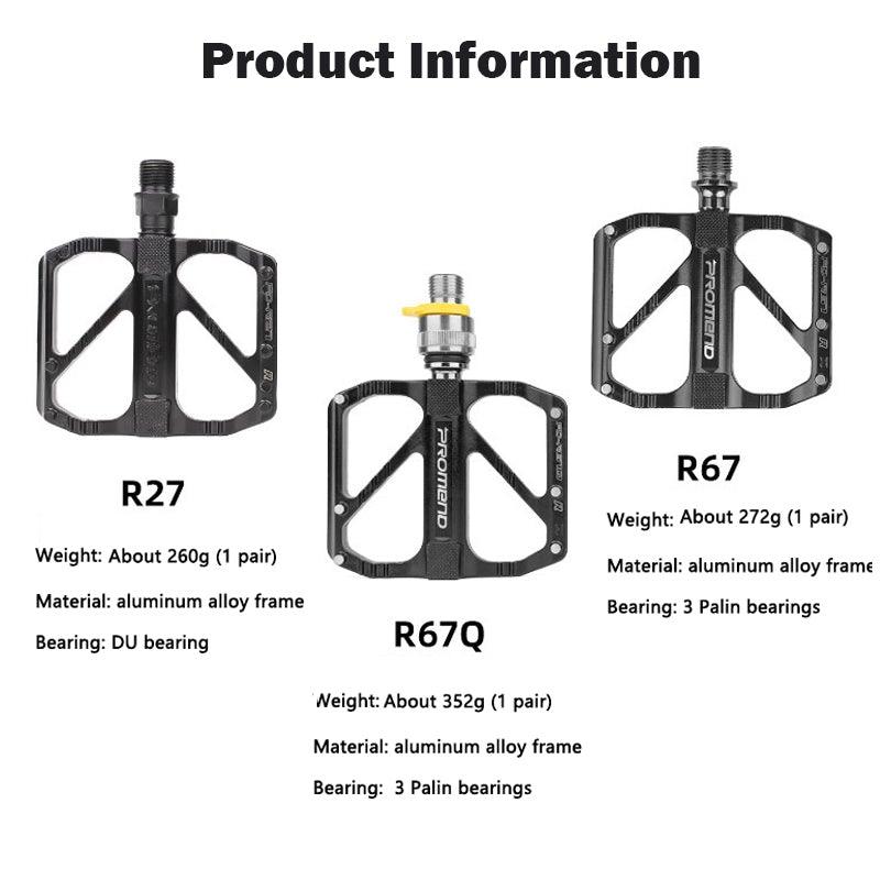 Anti-slip Ultralight Bicycle Pedal Quick Release Pedal Flat 3 Bearings Pedal For Mountain Road Bike Accessories Bike Pedals Mountain Bicycle Pedal Sets Aluminum Alloy Double DU Bike Accessories