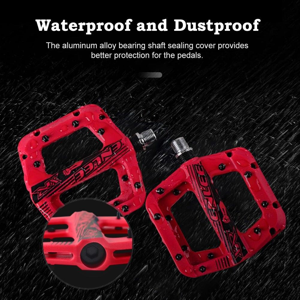 Anti-Vibration Mountain Bike Pedal Anti-Skid Lightweight Nylon Fiber Bicycle Pedal Board High-Strength Anti-Skid Bicycle Pedal New Nylon Fabric Anti Slip Durable Mountain Bike Flat Pedals - STEVVEX Sport - 1 Pair Pedals Aluminum Alloy, 228, bike, bike accessories, Pedals, Sport - Stevvex.com